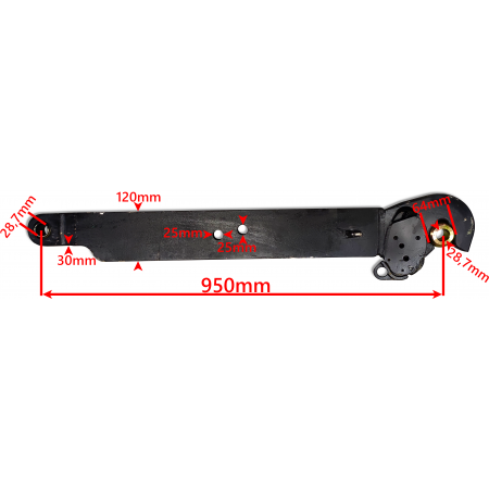 CIĘGŁO BOCZNE PRAWE BELKA RAMIĘ C-385 C385 28 mm